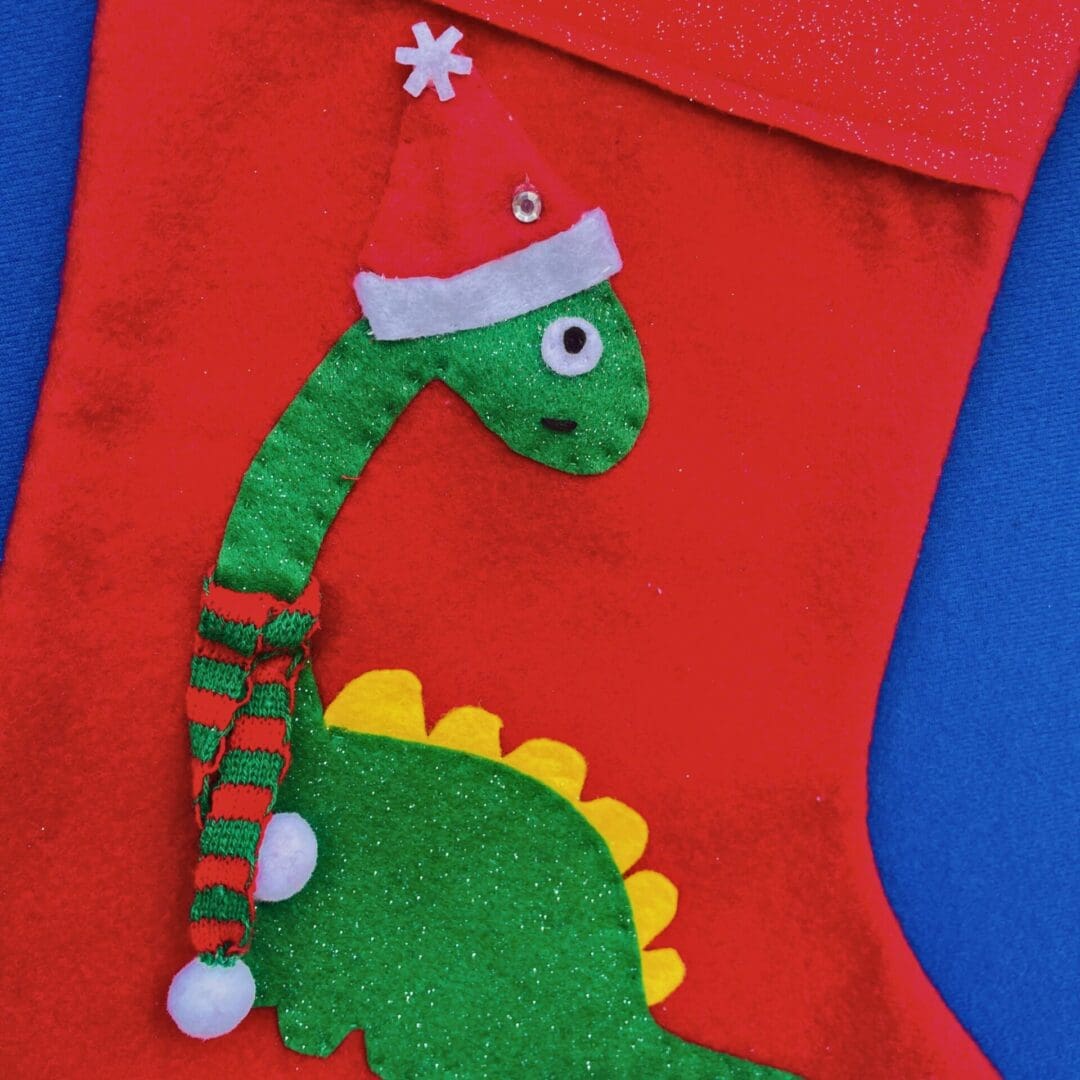 Dinosaur Christmas Stocking