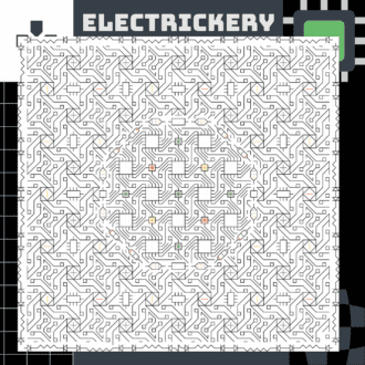 Electrickery - Blackwork Embroidery - Craft Box Kit