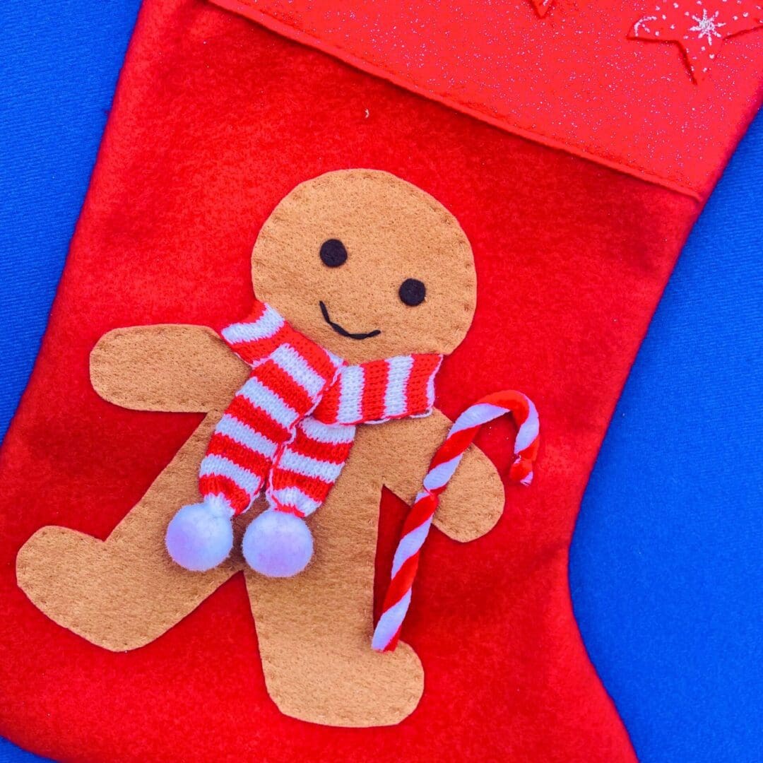 Gingerbread Boy Christmas stocking