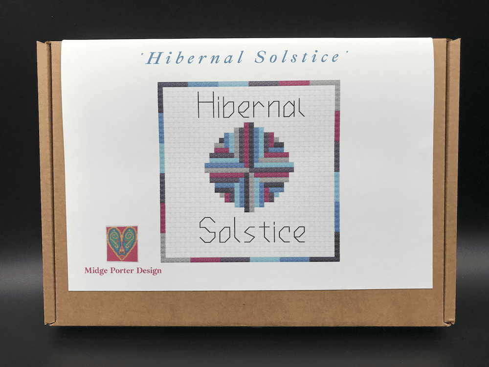 Cross stitch embroidery craft box kit design - Hibernal Solstice