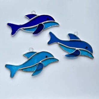 Dolphin - Stained Glass Suncatcher