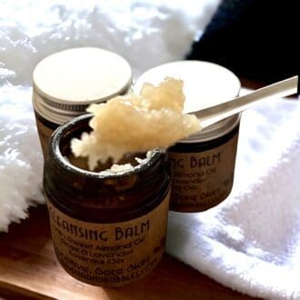 Hot Cloth Cleansing Balm with Essential Oil Blend and French Clay sensitive skin