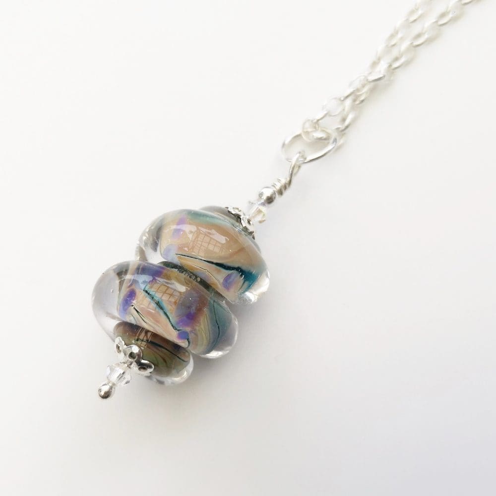Organic glass necklace