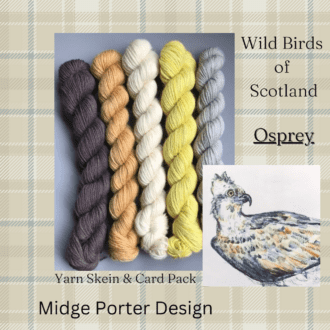 Osprey - Wild Birds of Scotland - Yarn + Wildlife Art Card - Gift Set