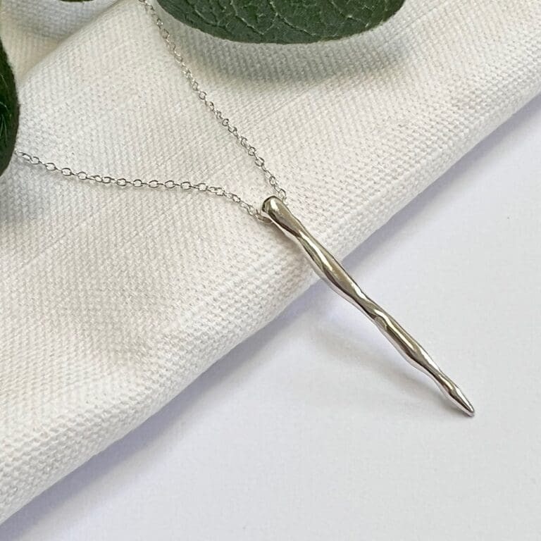 Silver Icicle Necklace The British Craft House