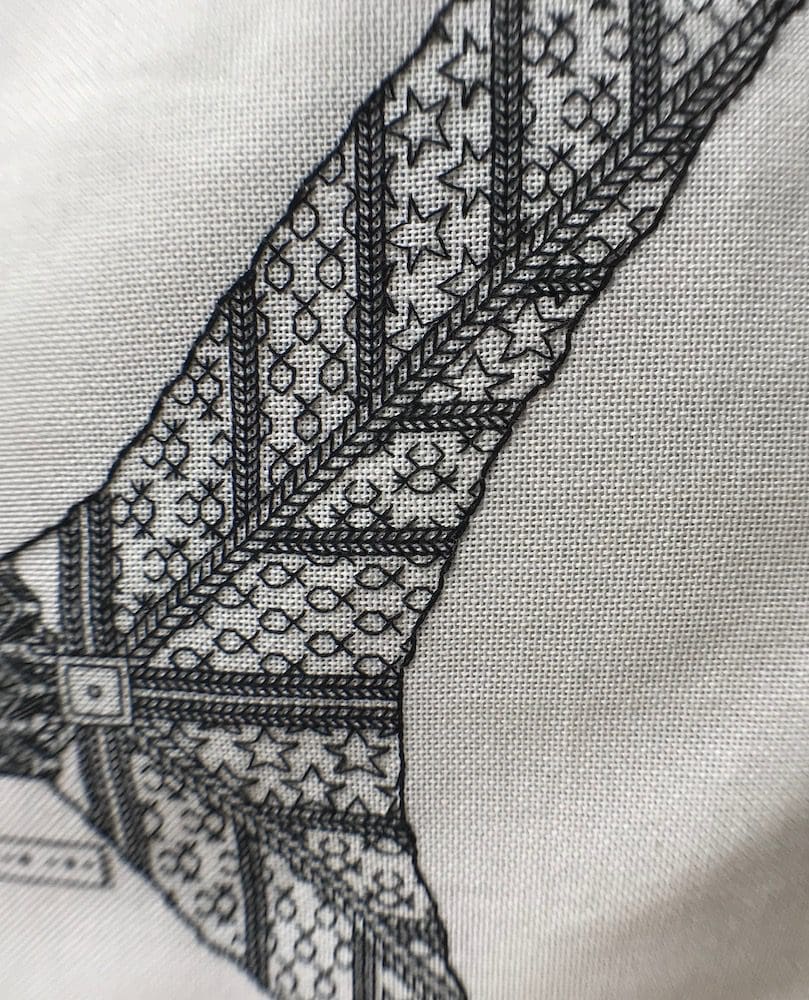 Steampunk Whale Shark - Blackwork Embroidery - Craft Box Kit