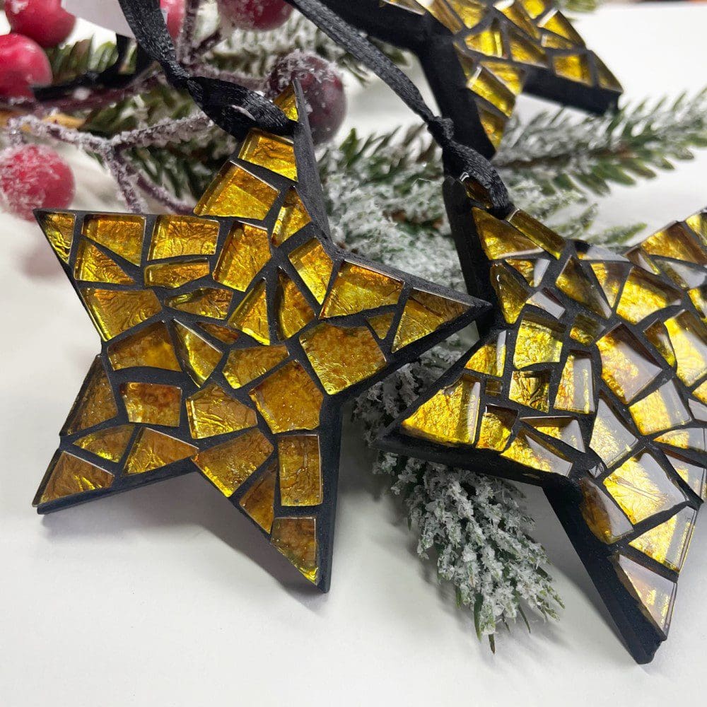 mosaic gold stars