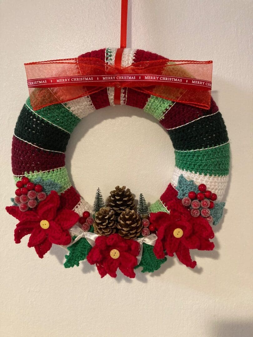 Crochet Christmas Wreath