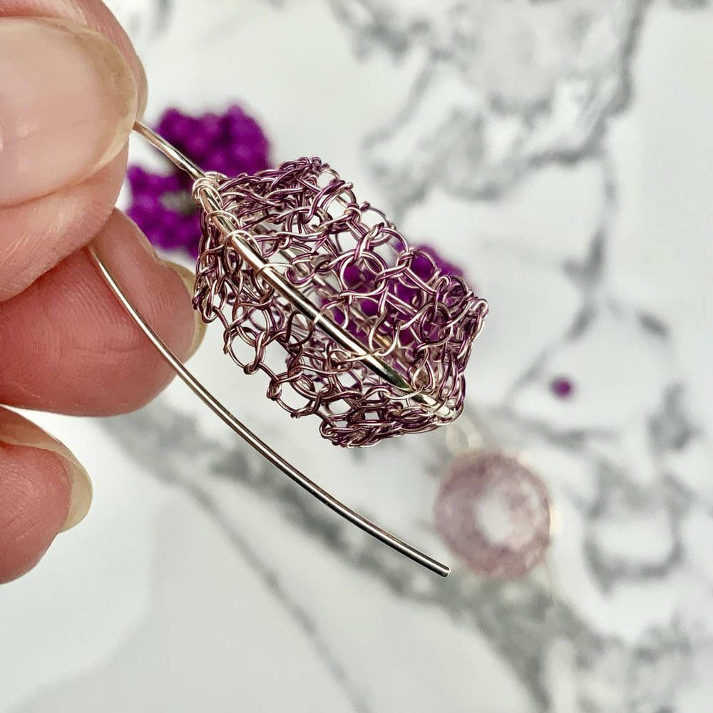 Designer silver earring unique gift