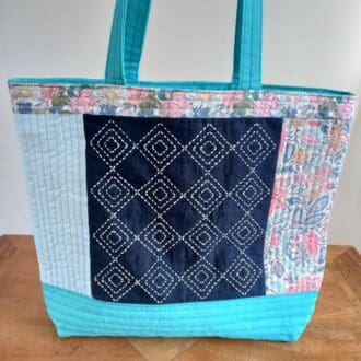Quilted and patchwork bag