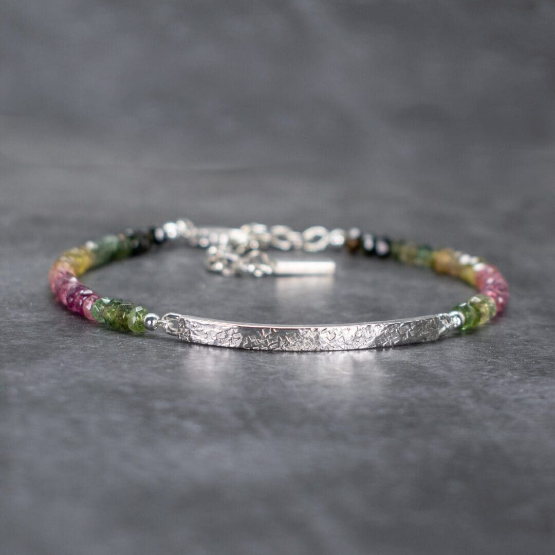 Sterling silver sale tourmaline bracelets