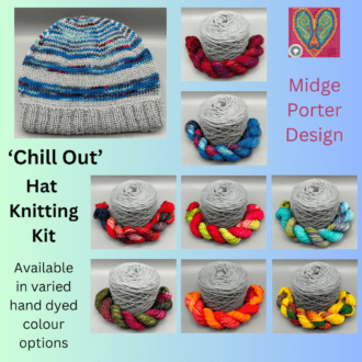 Knitted Hat Kit - Colour variations