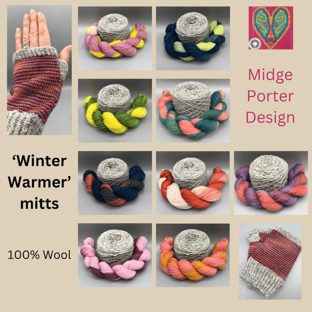 Winter Warmer knitted mittens
