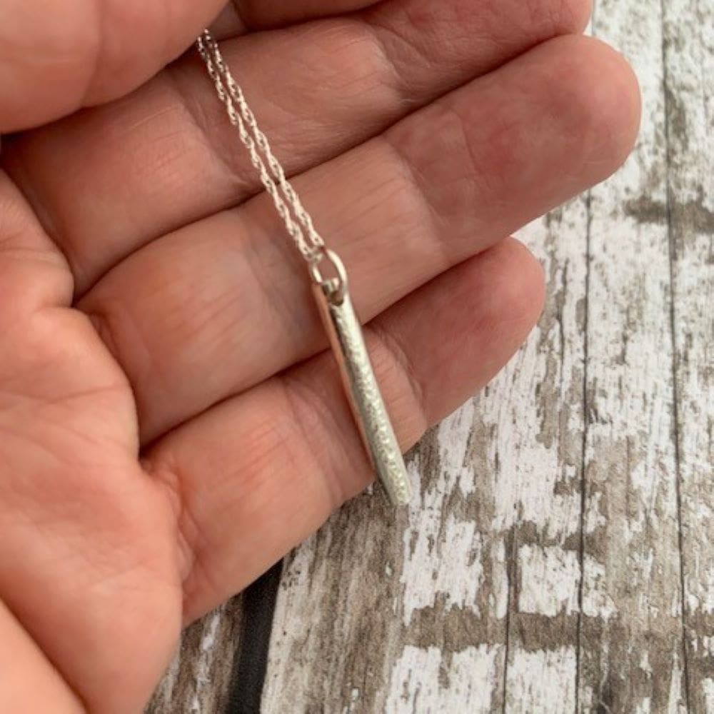 925 Sterling Silver Bar Necklace
