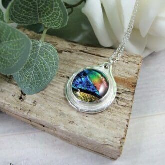 Aurora_Dichroic_Glass_and_silver-Necklace