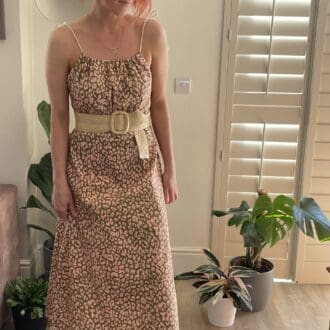 Handmade Leopard Print Dress by Violet and Gracious