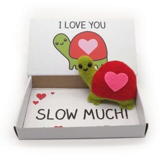 cute love heart shell turtle magnet in a matchbox valentine's day gift