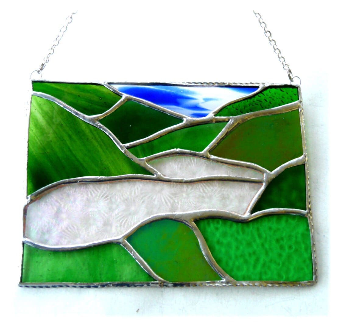 Lake District Stained Glass Suncatcher glass art picture