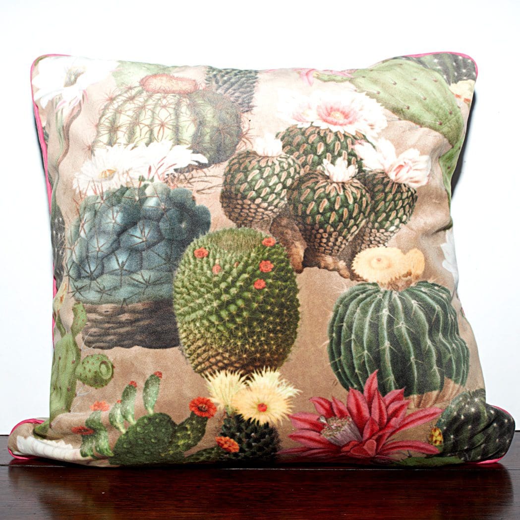 Cactus sales print cushion