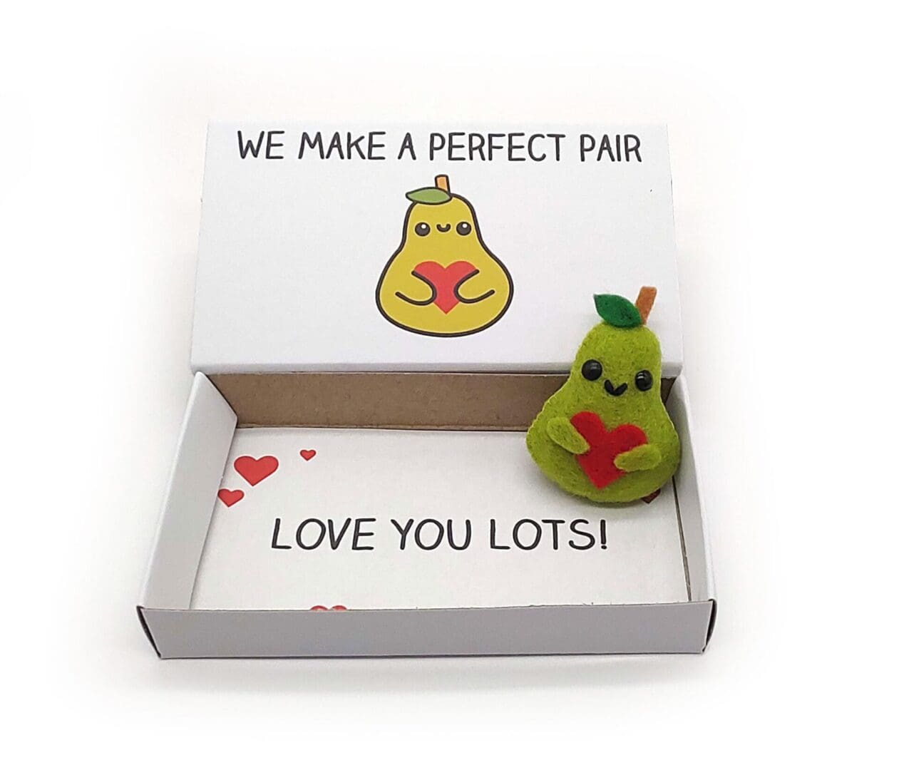 cute pear magnet in a matchbox we make a perfect pear