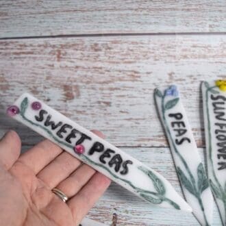 Gift for gardener. Personalised seed markers.