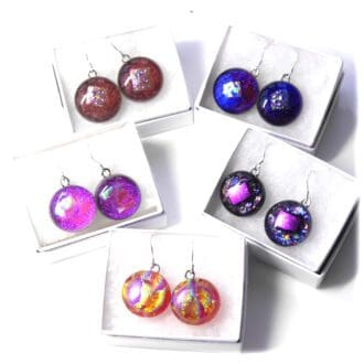 luxury dichroic earrings