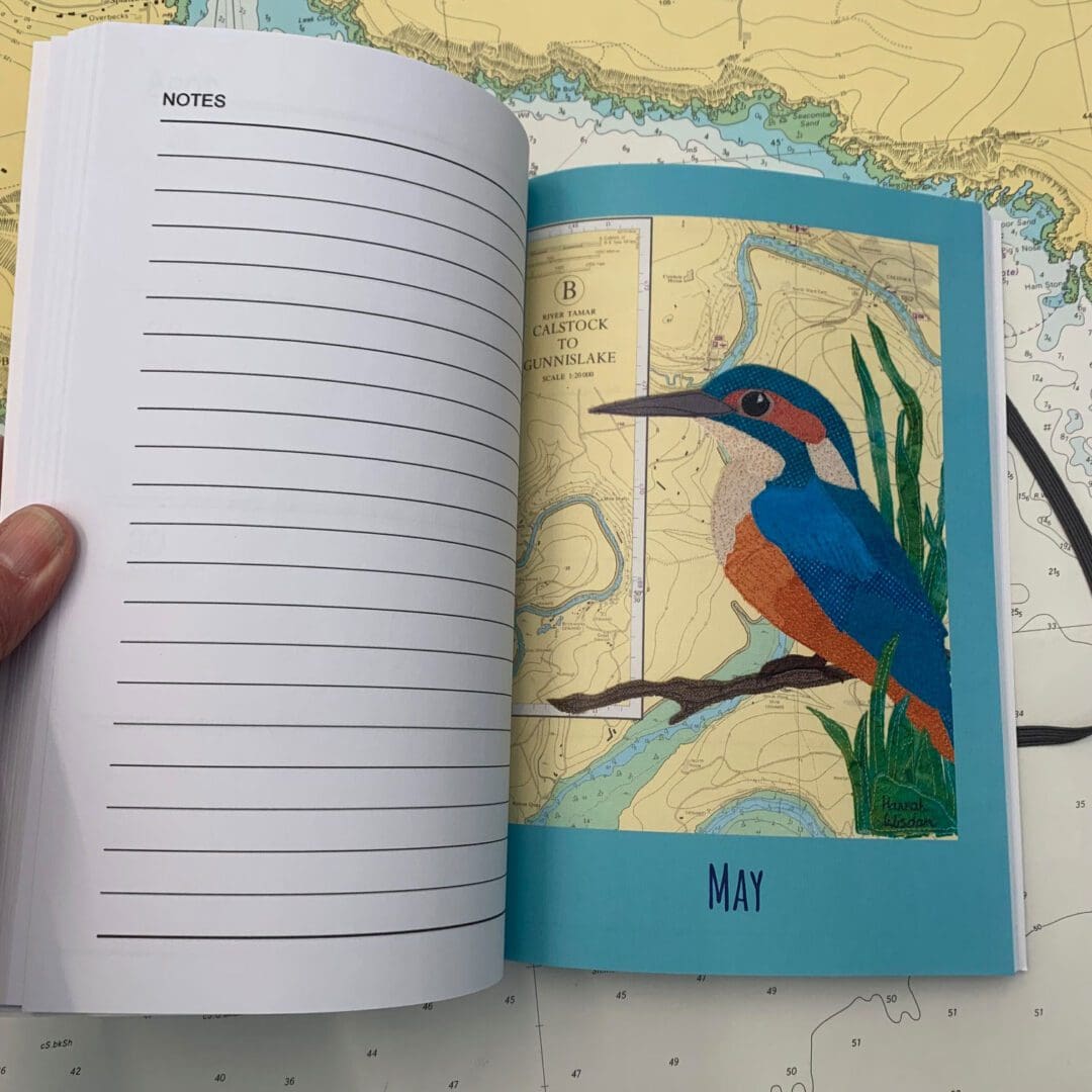 Coastal diary 2025 by Hannah Wisdom Textiles
