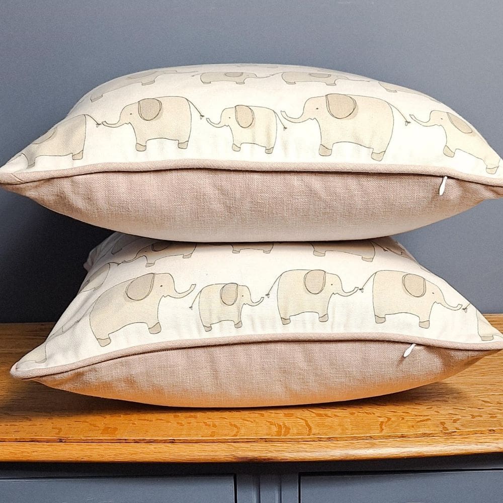 Eli Elephant Cushion Covers ideal for a girls bedroom