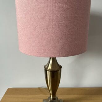 Coral pink drum lampshade for table lamp, floor lamp and ceiling pendant