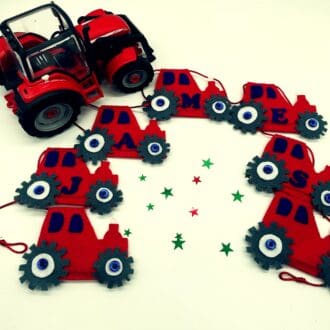 Red Tractor Bunting