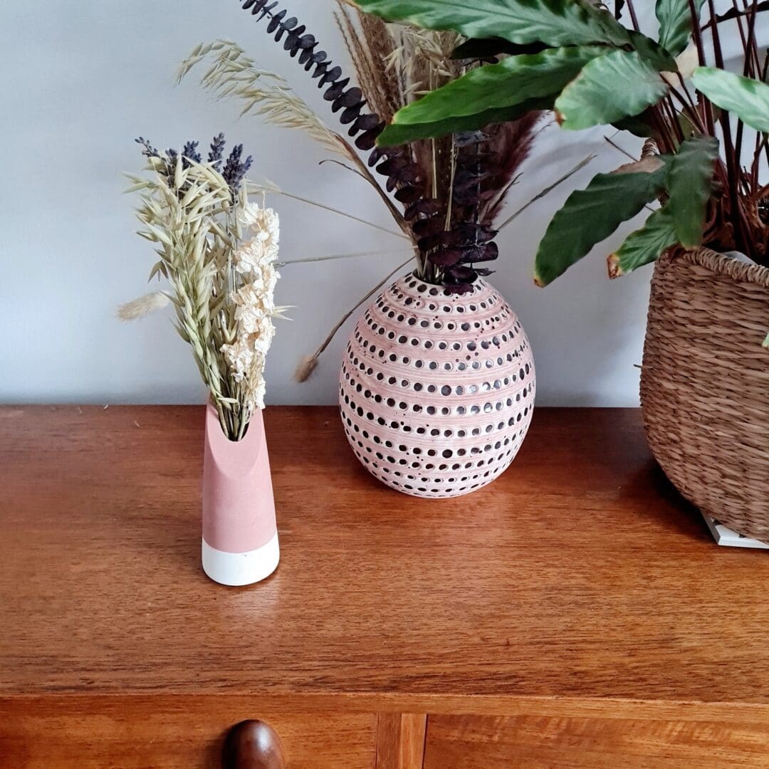 Blush terracotta decorative vase - lounge home decor