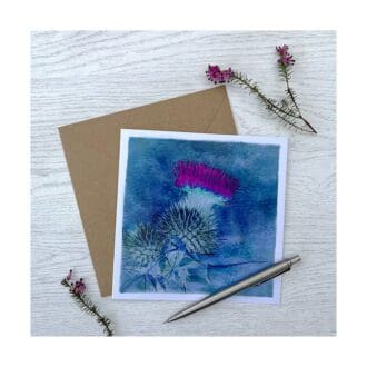 Thistle greeting card