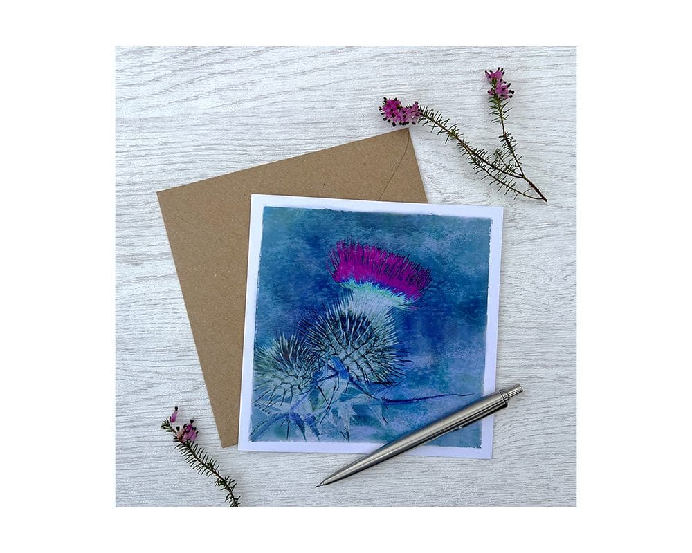 Thistle greeting card