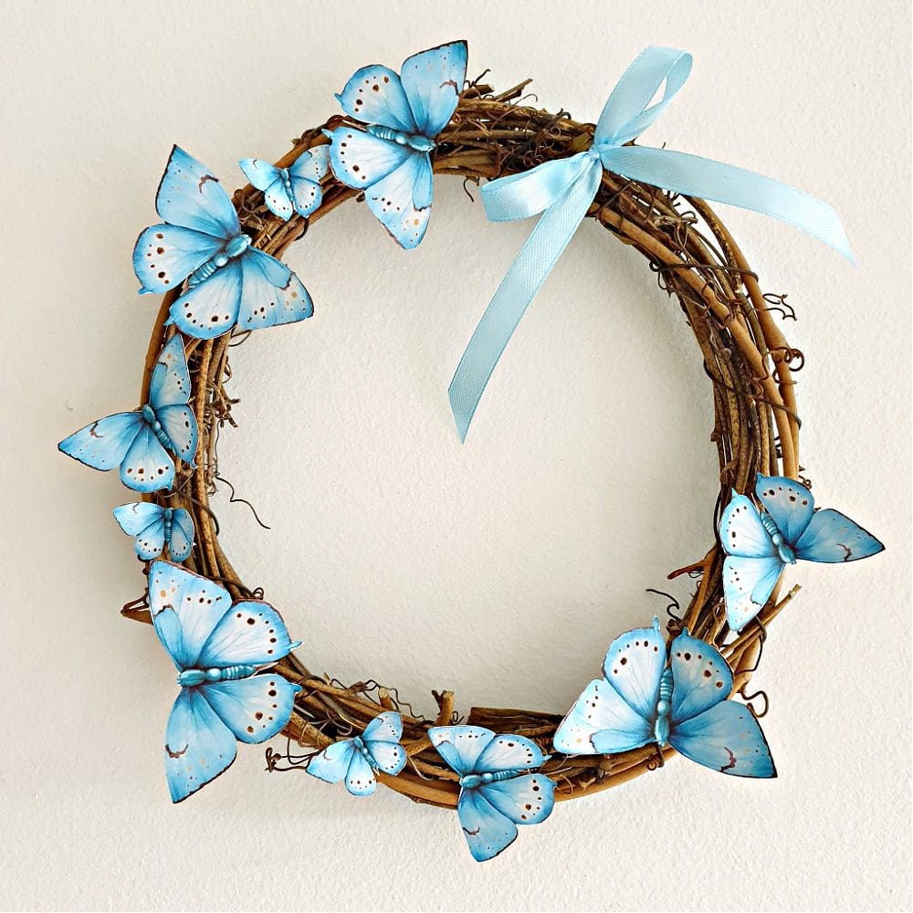 handmade-indoor-decorative-blue-butterflies-wreath-gift-for-her (1)