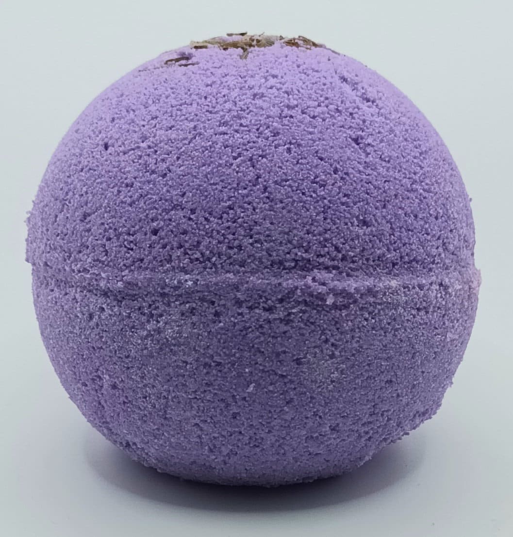 Lavender bath bomb with essential oils