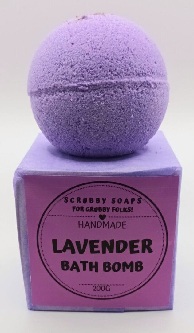 Lavender Bath Bomb with essential oils