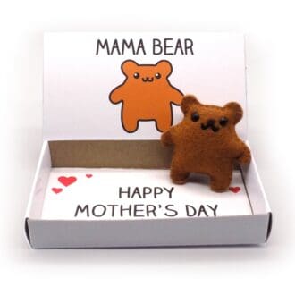 cute handmade miniature bear mother's day gift