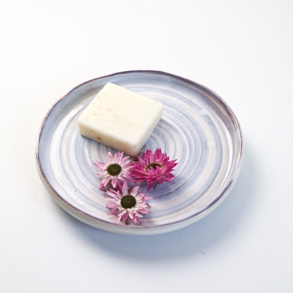 Handmade ceramic soap dish