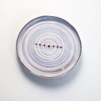 Handmade ceramic soap dish