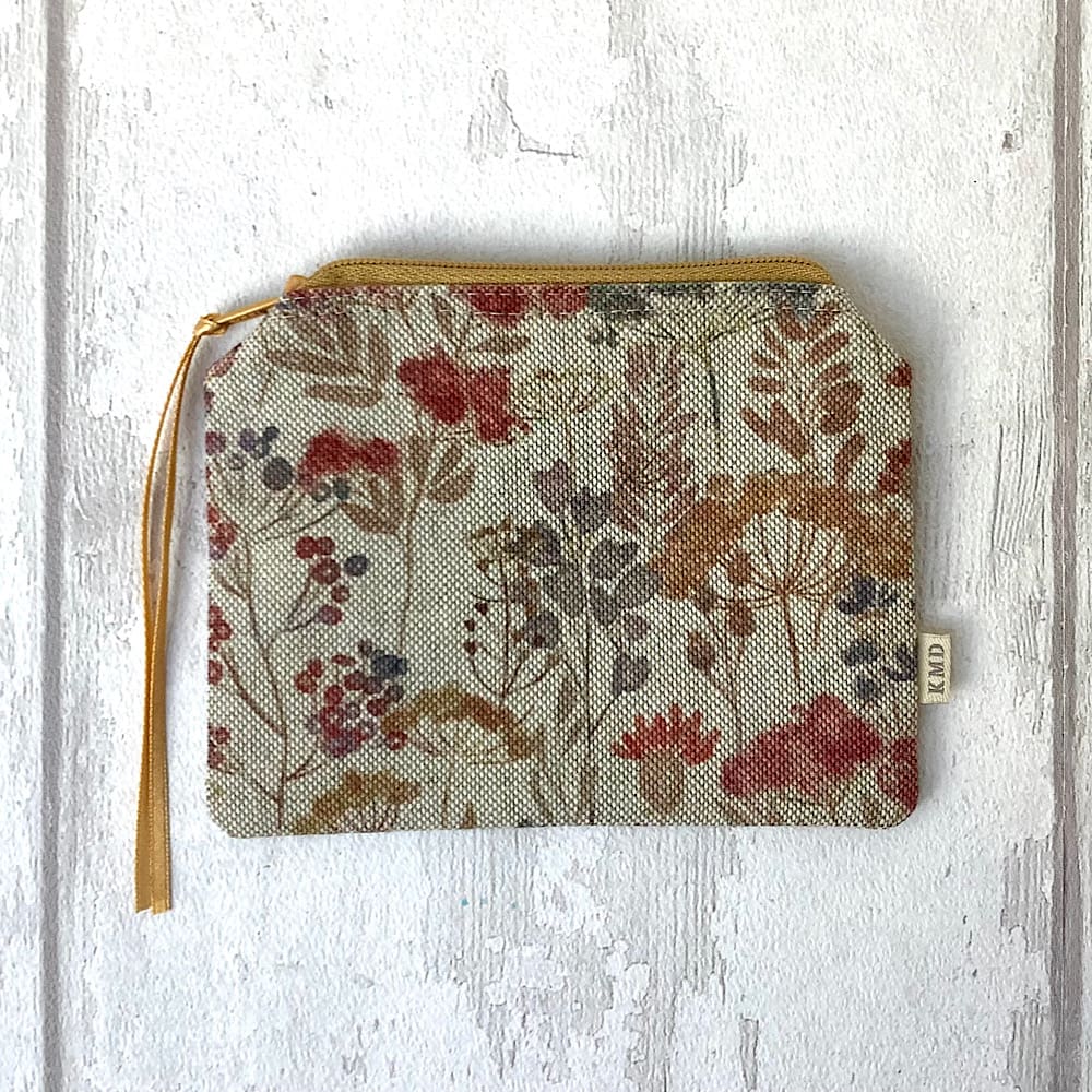Blue or Red Floral Purse