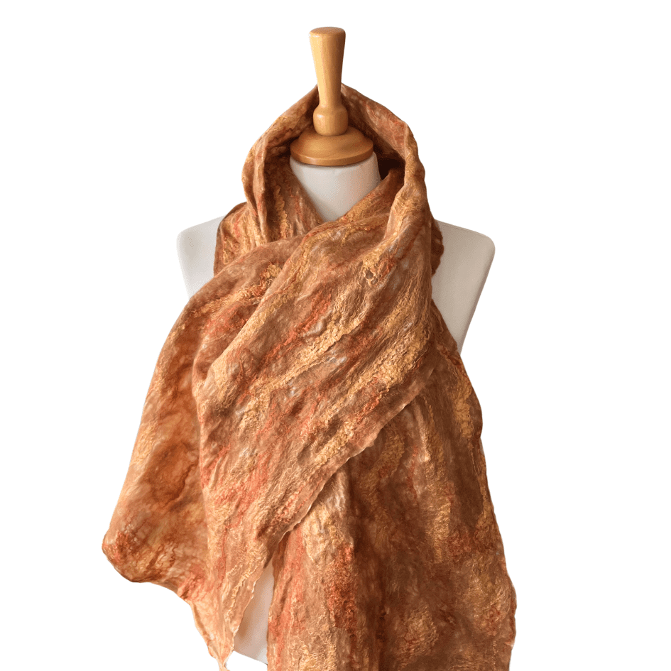 Gold-Nuno-Felt-Wool-and-Silk-Wrap