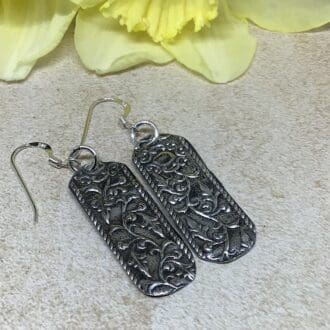 Upcycled cutlery earrings