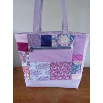 Lilac and Pink Patchwork Bag