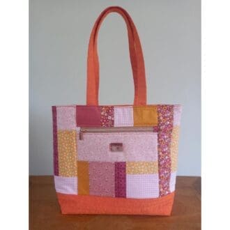Orange, Pink and Yellow Patchwork Bag