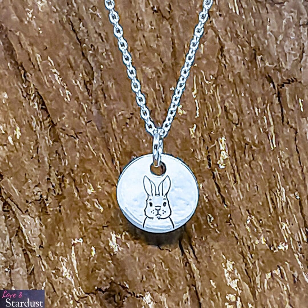 Easter Jewellery - Silver Bunny Necklace