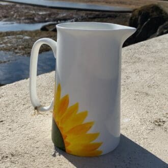 Medium sized Sunflower Ceramic Jug