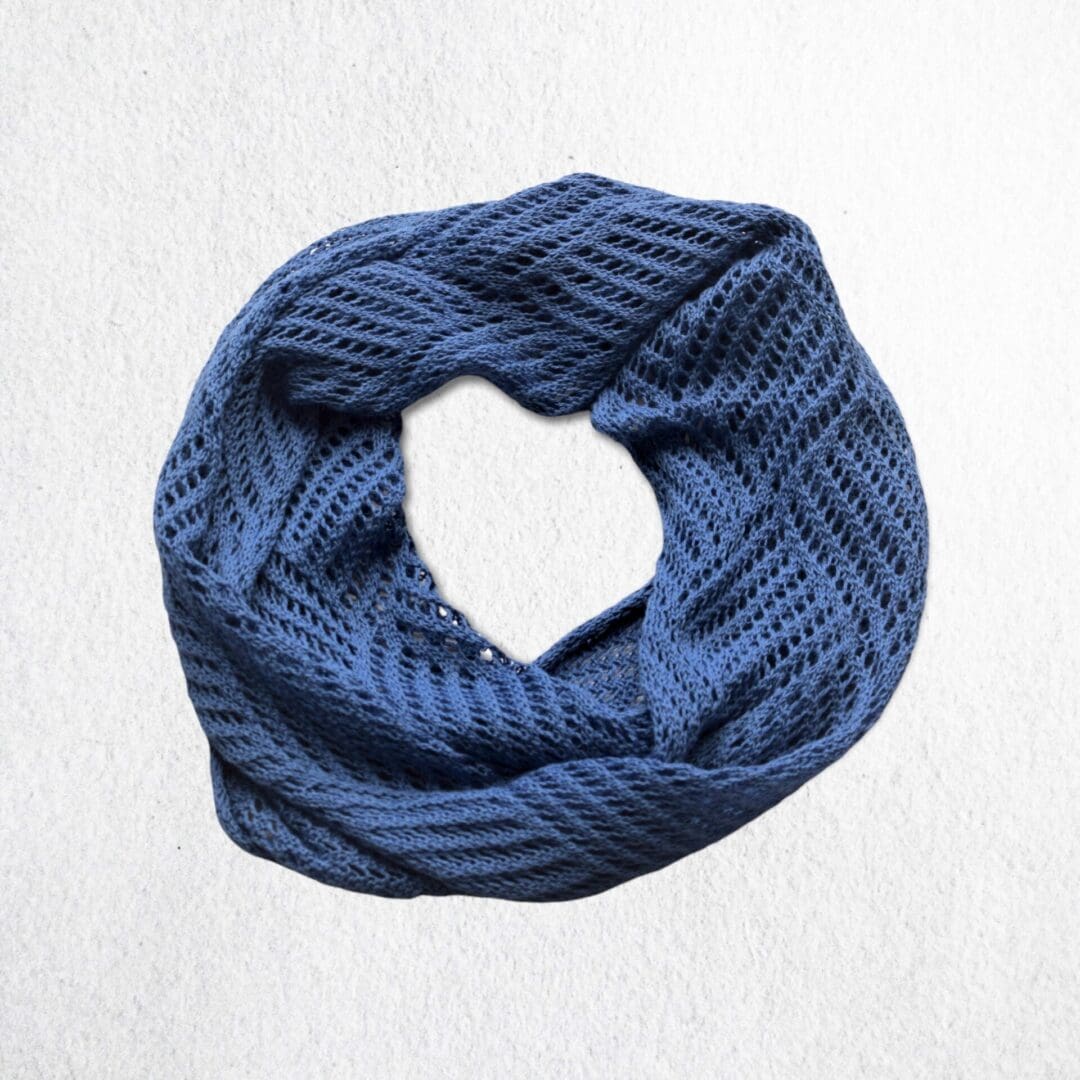 Blue Lace Infinity Scarf