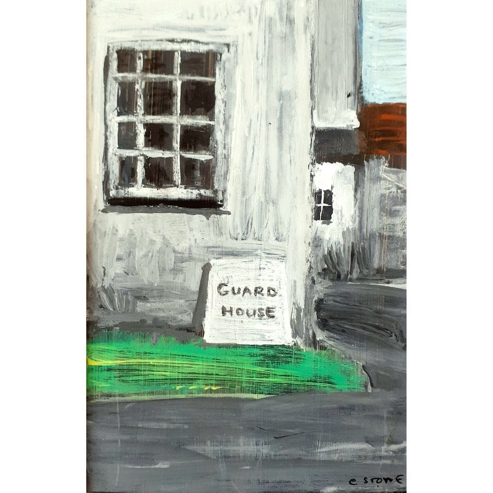 acrylic painting guard house maker