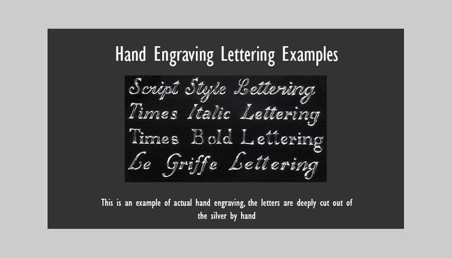 hand engraving lettering styles