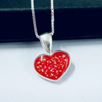 true heart ashes necklace